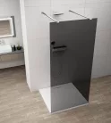 Walk-in, Sapho Esca Chrome ES1215-05 Walk-in, szabadonálló, füst üveg, 150 cm