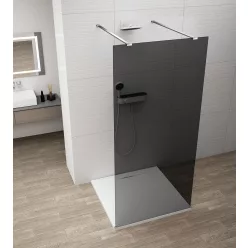   Walk-in, Sapho Esca Chrome ES1215-05 Walk-in, szabadonálló, füst üveg, 150 cm