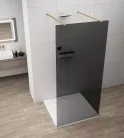 Walk-in, Sapho Esca Gold Matt ES1215-08 Walk-in, szabadonálló, füst üveg, 150 cm