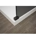 Walk-in, Sapho Esca Black Matt ES1270-02 Walk-in, falra szerelhető, füst üveg, 70 cm