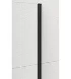 Walk-in, Sapho Esca Black Matt ES1270-02 Walk-in, falra szerelhető, füst üveg, 70 cm