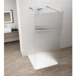  Walk-in, Sapho Esca Chrome ES1310-05 Walk-in, szabadonálló, flutes üveg, 100 cm