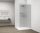 Walk-in, Sapho Esca White Matt ES1313-03 Walk-in, falra szerelhető, flutes üveg, 130 cm