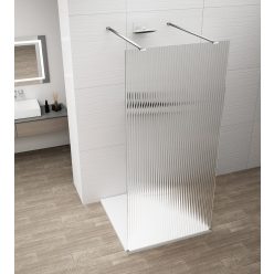   Walk-in, Sapho Esca Chrome ES1313-05 Walk-in, szabadonálló, flutes üveg, 130 cm
