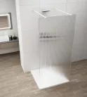 Walk-in, Sapho Esca White Matt ES1313-07 Walk-in, szabadonálló, flutes üveg, 130 cm