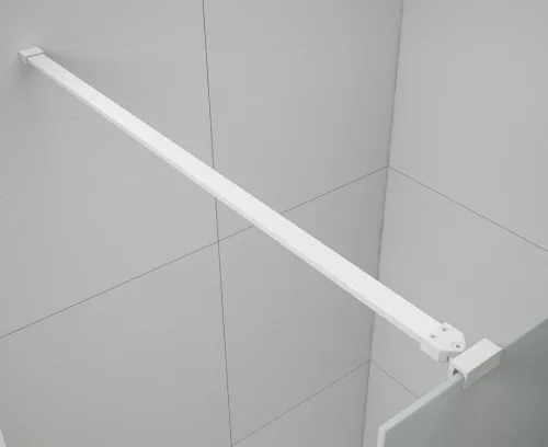 Walk-in, Sapho Esca White Matt ES1314-07 Walk-in, szabadonálló, flutes üveg, 140 cm