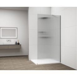   Walk-in, Sapho Esca Chrome ES1315-01 Walk-in, falra szerelhető, flutes üveg, 150 cm