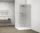 Walk-in, Sapho Esca White Matt ES1315-03 Walk-in, falra szerelhető, flutes üveg, 150 cm