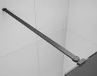 Walk-in, Sapho Esca Black Matt ES1315-06 Walk-in, szabadonálló, flutes üveg, 150 cm