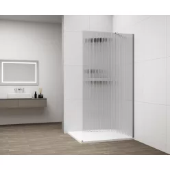   Walk-in, Sapho Esca Chrome ES1380-01/ES8010 Walk-in, falra szerelhető, flutes üveg, 80 cm