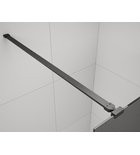 Walk-in, Sapho Esca Black Matt ES1510-06 Walk-in, szabadonálló, barna üveg, 100 cm