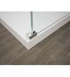 Walk-in, Sapho Esca Chrome ES1511-01 Walk-in, falra szerelhető, barna üveg, 110 cm