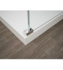 Walk-in, Sapho Esca Chrome ES1513-01 Walk-in, falra szerelhető, barna üveg, 130 cm
