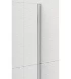 Walk-in, Sapho Esca Chrome ES1514-01 Walk-in, falra szerelhető, barna üveg, 140 cm