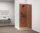 Walk-in, Sapho Esca Black Matt ES1515-02 Walk-in, falra szerelhető, barna üveg, 150 cm