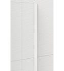 Walk-in, Sapho Esca White Matt ES1580-03 Walk-in, falra szerelhető, barna üveg, 80 cm