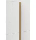 Walk-in, Sapho Esca Gold Matt ES1590-04 Walk-in, falra szerelhető, barna üveg, 90 cm