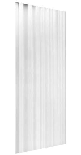 Zuhanyfal, Sapho Esca ES1310 Walk-in zuhanyfal, flutes üveg, 100x210 cm