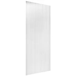   Zuhanyfal, Sapho Esca ES1312 Walk-in zuhanyfal, flutes üveg, 120x210 cm