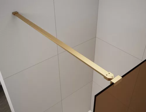 Zuhanykabin alkatrész, Sapho Esca ES7046 merőleges merevítő, 1200 mm, matt arany