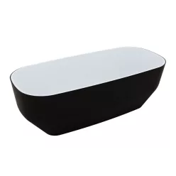   Kád, M-Acryl Violet szabadonálló kád 165x75 cm, fekete/fehér