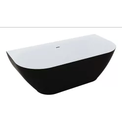 Kád, M-Acryl Rose kád 168x82 cm fekete/fehér