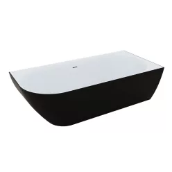 Kád, M-Acryl Lily kád 175x82 cm fekete/fehér, jobbos