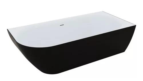 Kád, M-Acryl Lily kád 175x82 cm fekete/fehér, balos