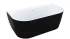 Kád, M-Acryl New Velvet kád 160x85 cm, fekete/fehér