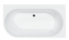 Kád, M-Acryl Harmony kád 159x84 cm, fehér, jobbos, króm takaróval