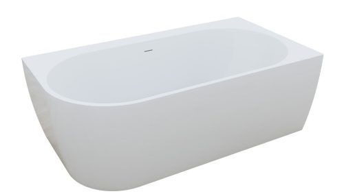 Kád, M-Acryl Harmony kád 159x84 cm, fehér, jobbos, króm takaróval