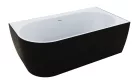 Kád, M-Acryl Harmony kád 159x84 cm, fekete/fehér, jobbos