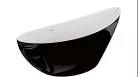Kád, M-Acryl Paradise szabadonálló kád 180x80 cm fényes fekete