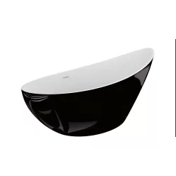   Kád, M-Acryl Paradise szabadonálló kád 180x80 cm fényes fekete
