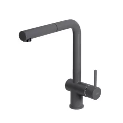   Mosogató csaptelep, Elleci Csaptelep Stream Plus K99 dark grey