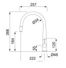 Mosogató csaptelep, Elleci Csaptelep Athena Plus G40 Nero