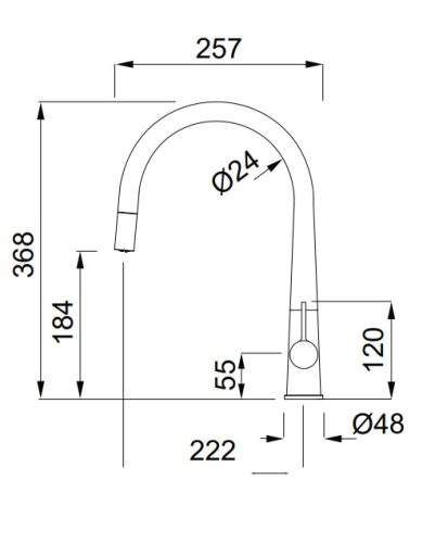 Mosogató csaptelep, Elleci Csaptelep Athena Plus M79 Aluminium