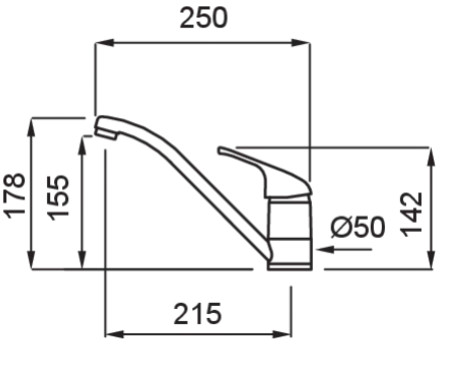 Mosogató csaptelep, Elleci Csaptelep Minerva G51 avena