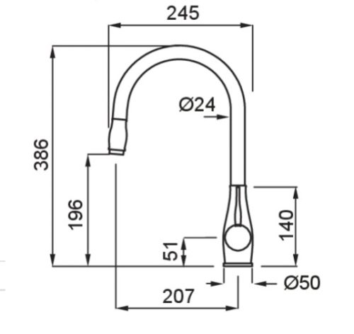 Mosogató csaptelep, Elleci Csaptelep Neva G51 avena