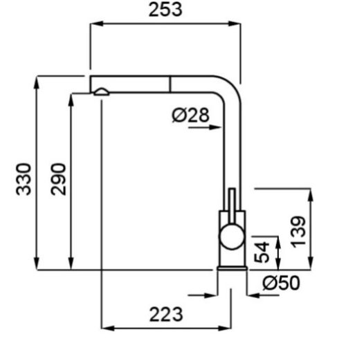 Mosogató csaptelep, Elleci Csaptelep Trail Plus G51 avena