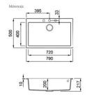 Mosogatótálca, Elleci Mosogatótálca Quadra 130 K96 White