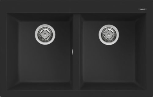 Mosogatótálca, Elleci Mosogatótálca Quadra 350 K86 Black