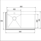 Mosogatótálca, Cata Mosogatótálca CBS-1 40-40 D R10