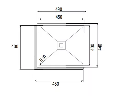 Mosogatótálca, Cata Mosogatótálca CB-45-40 R10