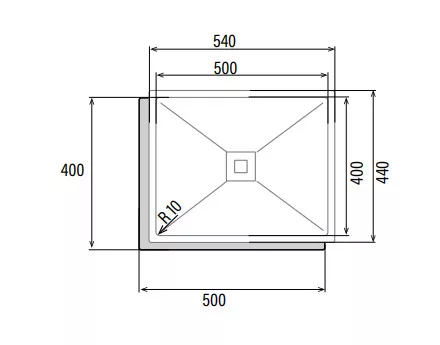 Mosogatótálca, Cata Mosogatótálca CB-50-40 R10