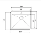 Mosogatótálca, Cata Mosogatótálca CBS-1 54-40 R10