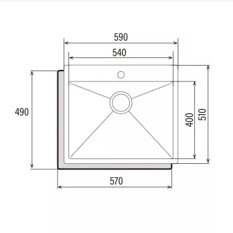 Mosogatótálca, Cata Mosogatótálca CBS-1 54-40 R10