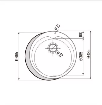 Mosogatótálca, Cata Mosogatótálca RS-1/A