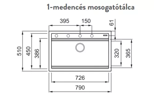 Mosogatótálca, Elleci Mosogatótálca Best 130 Workstation G43 tortora