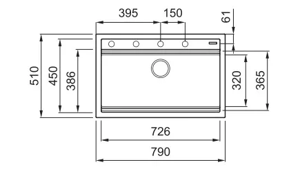 Mosogatótálca, Elleci Mosogatótálca Best 130 Workstation G59 antracite